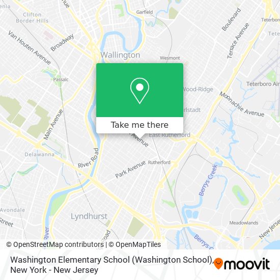 Mapa de Washington Elementary School (Washington School)