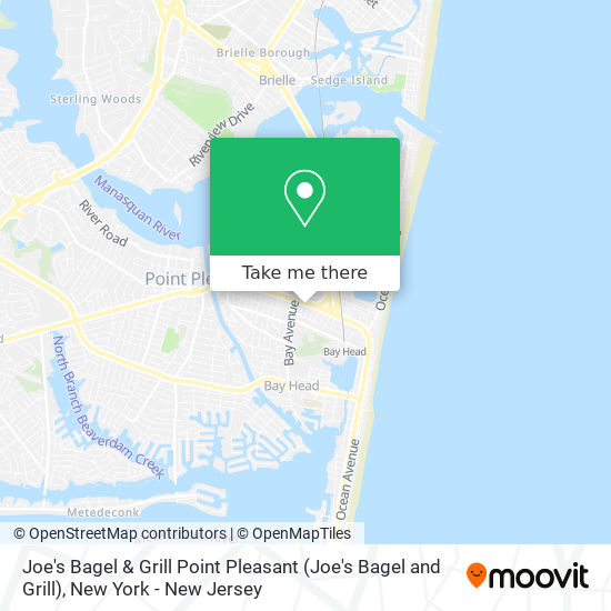 Mapa de Joe's Bagel & Grill Point Pleasant (Joe's Bagel and Grill)