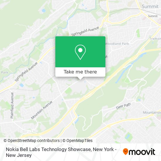 Mapa de Nokia Bell Labs Technology Showcase
