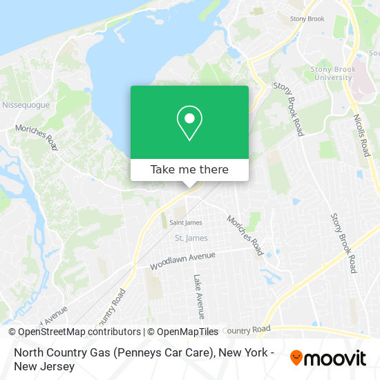 Mapa de North Country Gas (Penneys Car Care)