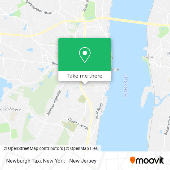 Newburgh Taxi map