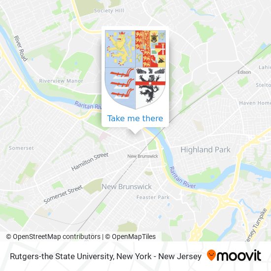 Mapa de Rutgers-the State University