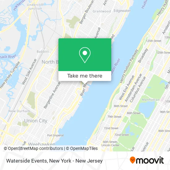 Waterside Events map