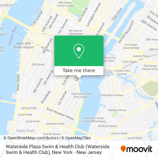 Waterside Plaza Swim & Health Club map