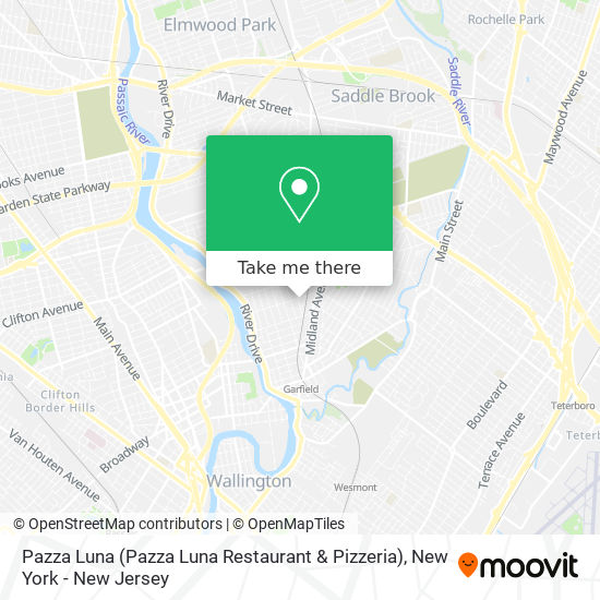 Mapa de Pazza Luna (Pazza Luna Restaurant & Pizzeria)