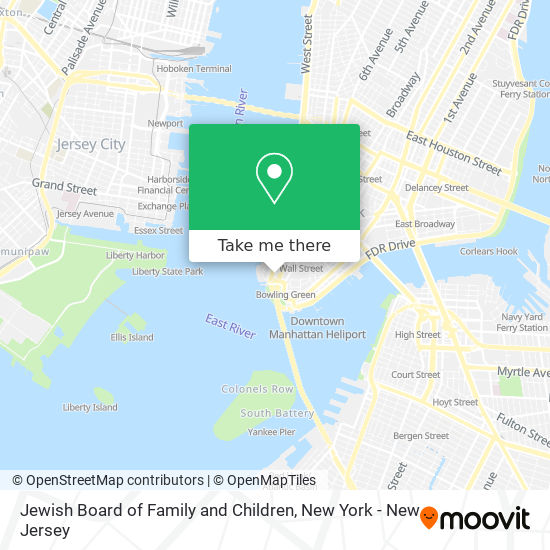 Mapa de Jewish Board of Family and Children