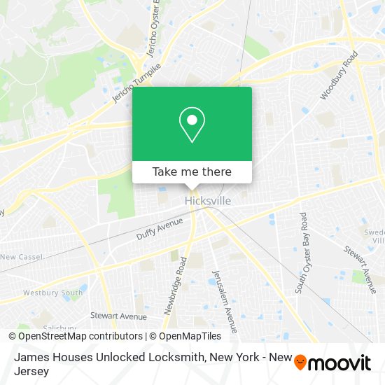 James Houses Unlocked Locksmith map