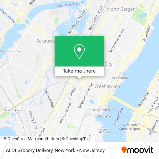 ALDI Grocery Delivery map