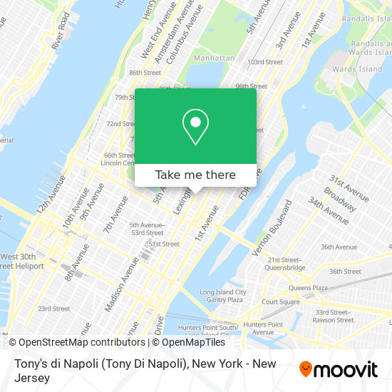 Tony's di Napoli (Tony Di Napoli) map