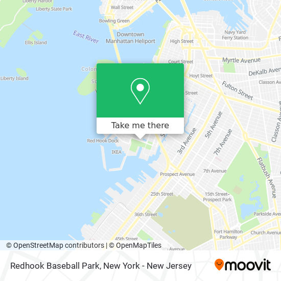 Redhook Baseball Park map