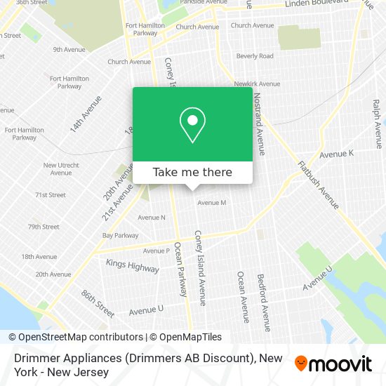 Mapa de Drimmer Appliances (Drimmers AB Discount)