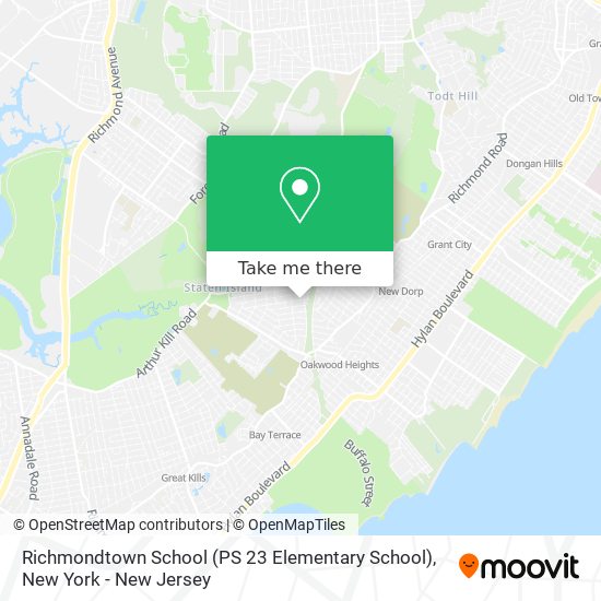 Mapa de Richmondtown School (PS 23 Elementary School)