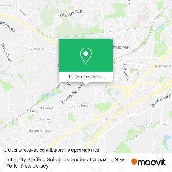 Integrity Staffing Solutions Onsite at Amazon map