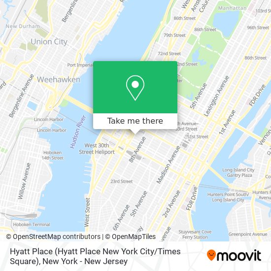 Mapa de Hyatt Place (Hyatt Place New York City / Times Square)