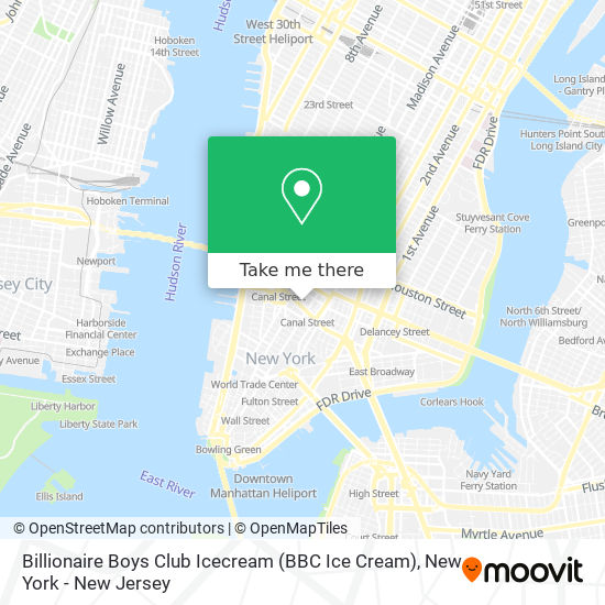 Billionaire Boys Club Icecream (BBC Ice Cream) map