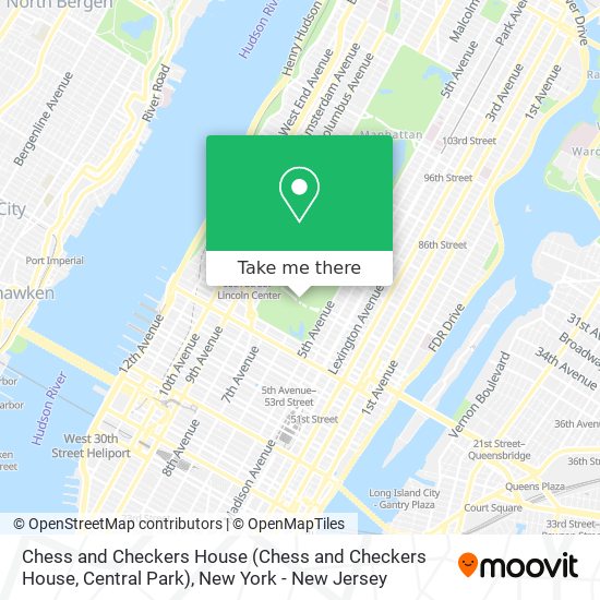 Chess and Checkers House (Chess and Checkers House, Central Park) map