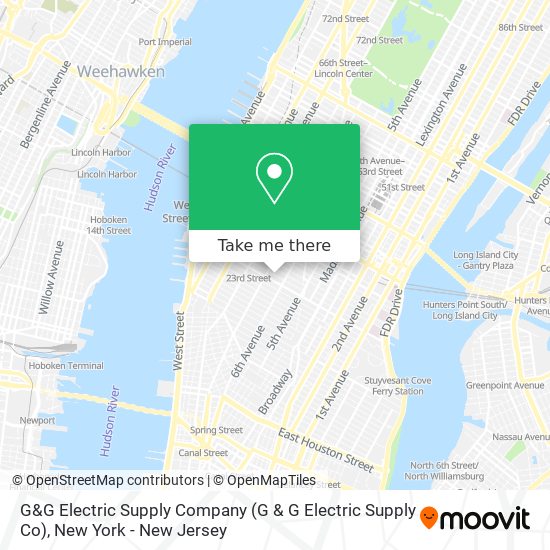 Mapa de G&G Electric Supply Company