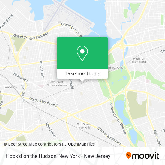 Mapa de Hook'd on the Hudson