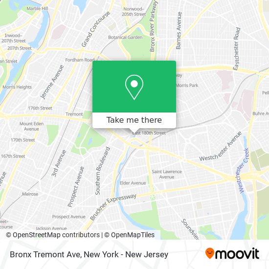 Bronx Tremont Ave map