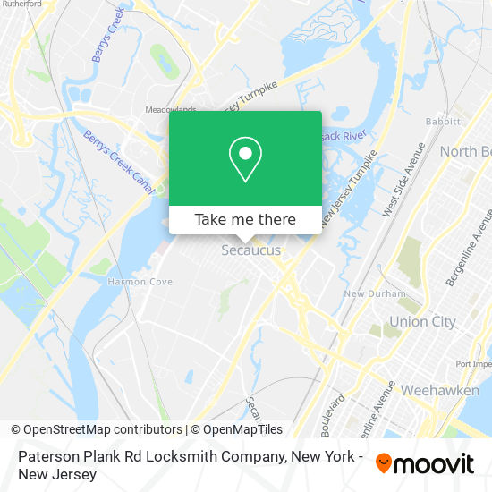 Mapa de Paterson Plank Rd Locksmith Company