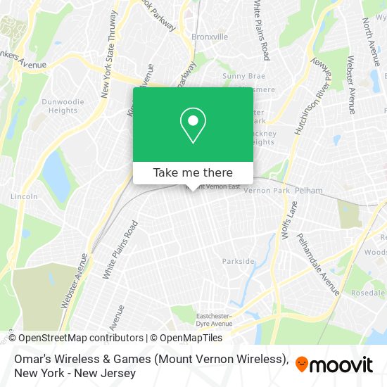 Mapa de Omar's Wireless & Games (Mount Vernon Wireless)