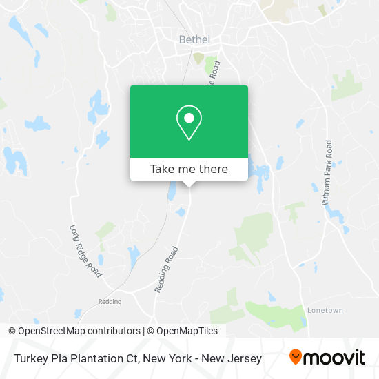 Mapa de Turkey Pla Plantation Ct