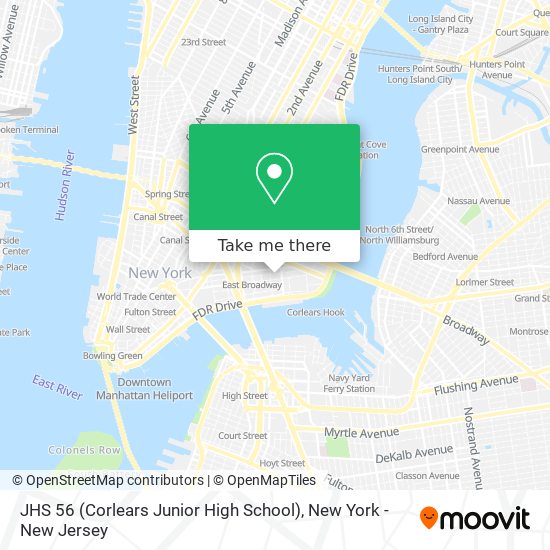 JHS 56 (Corlears Junior High School) map