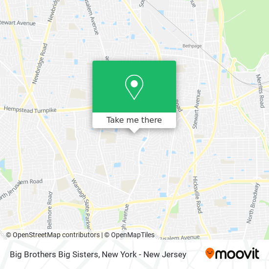 Big Brothers Big Sisters map