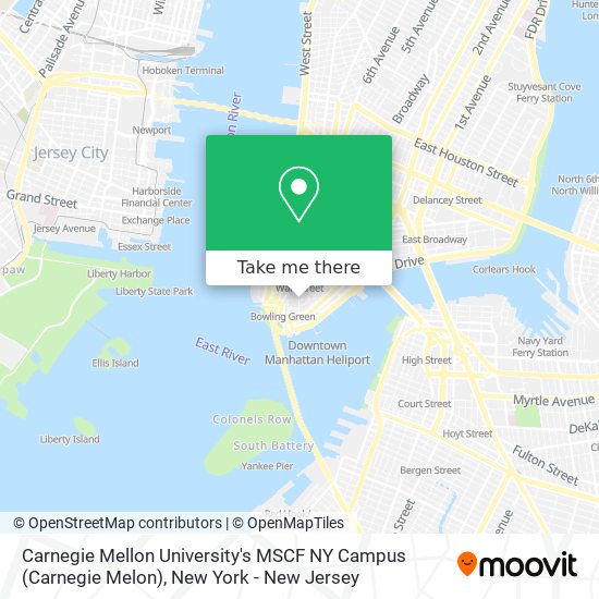 Carnegie Mellon University's MSCF NY Campus (Carnegie Melon) map
