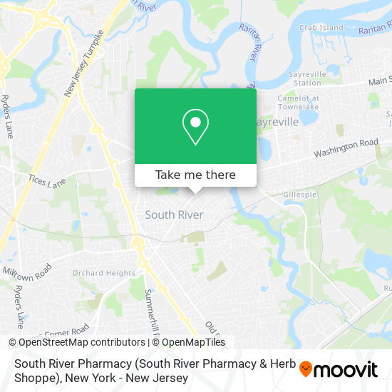 Mapa de South River Pharmacy (South River Pharmacy & Herb Shoppe)