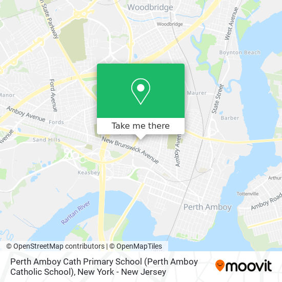 Mapa de Perth Amboy Cath Primary School (Perth Amboy Catholic School)