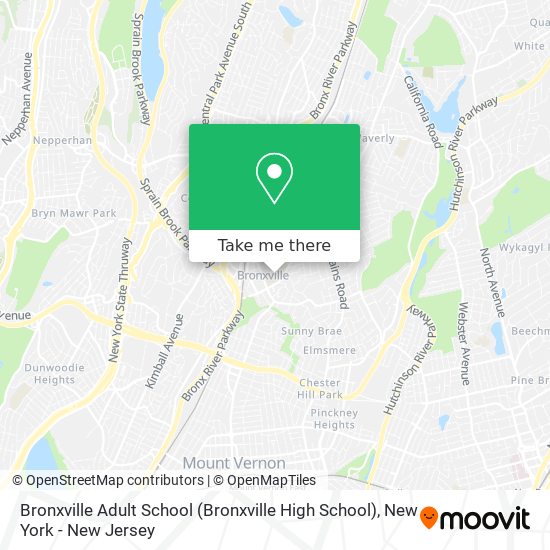 Bronxville Adult School (Bronxville High School) map