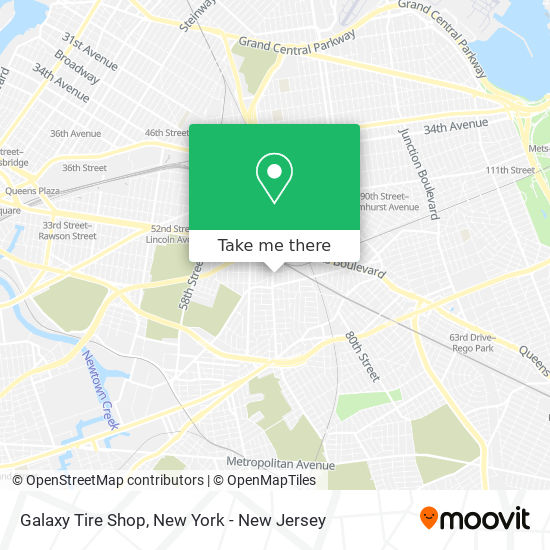 Galaxy Tire Shop map