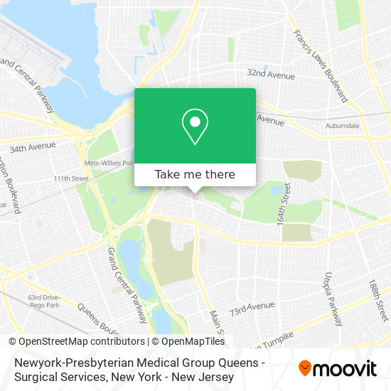 Mapa de Newyork-Presbyterian Medical Group Queens - Surgical Services