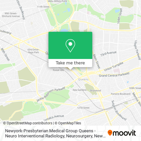 Mapa de Newyork-Presbyterian Medical Group Queens - Neuro Interventional Radiology, Neurosurgery