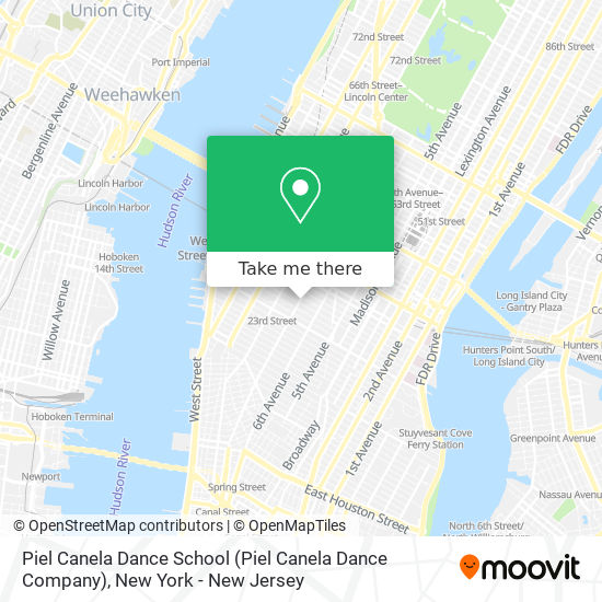 Piel Canela Dance School map