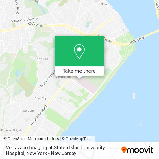 Verrazano Imaging at Staten Island University Hospital map