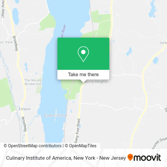 Culinary Institute of America map