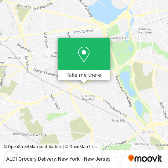 Mapa de ALDI Grocery Delivery