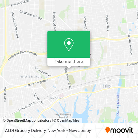 Mapa de ALDI Grocery Delivery