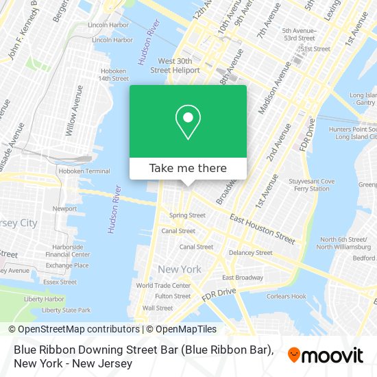 Mapa de Blue Ribbon Downing Street Bar (Blue Ribbon Bar)