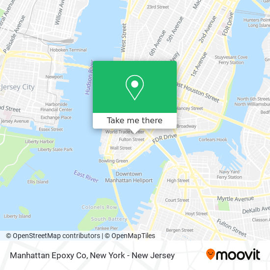 Mapa de Manhattan Epoxy Co