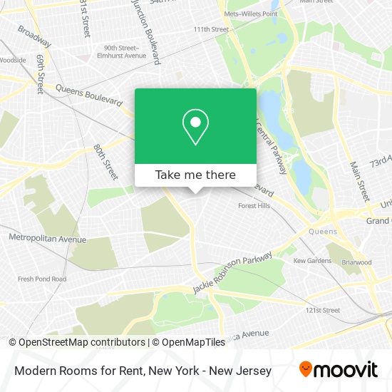 Modern Rooms for Rent map