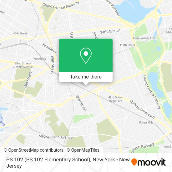 Mapa de PS 102 (PS 102 Elementary School)