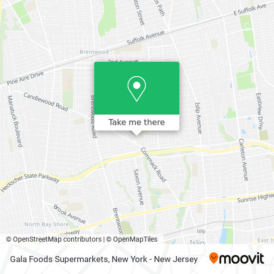 Mapa de Gala Foods Supermarkets