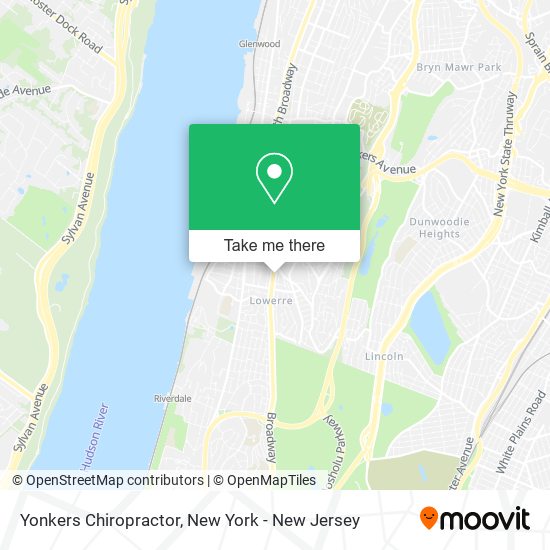 Mapa de Yonkers Chiropractor