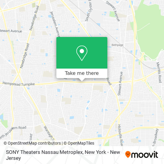 Mapa de SONY Theaters Nassau Metroplex