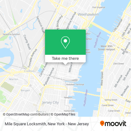 Mile Square Locksmith map