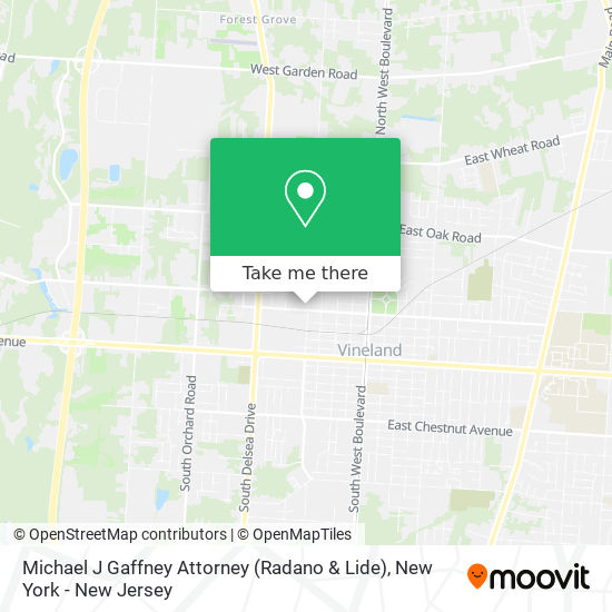 Michael J Gaffney Attorney (Radano & Lide) map