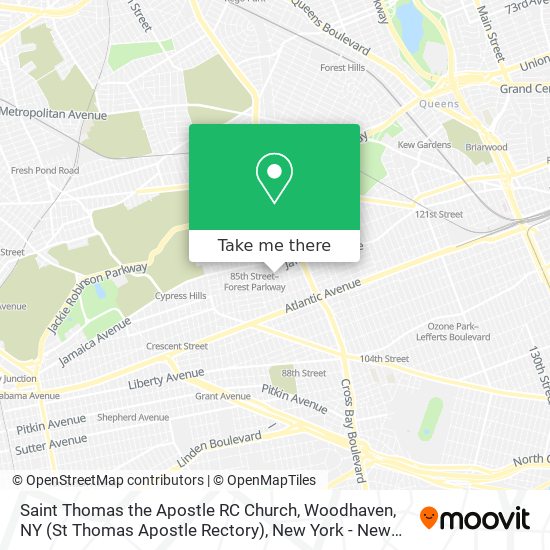 Saint Thomas the Apostle RC Church, Woodhaven, NY (St Thomas Apostle Rectory) map